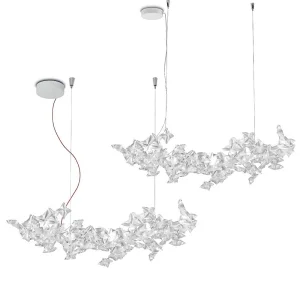 Slamp Hanami Suspension Large LED Dimmable Lamp By Adriano