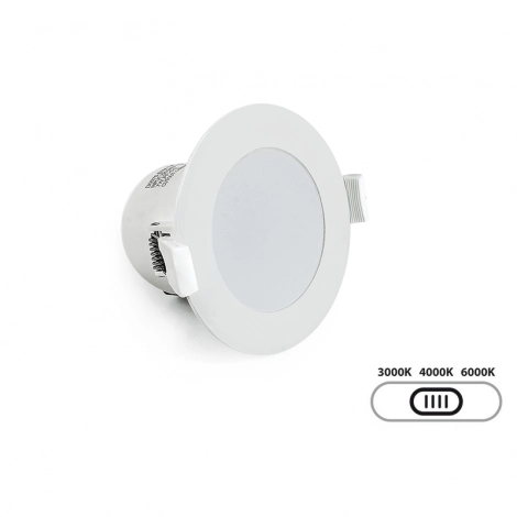 Lampo Recessed Round Downlight LED SYDNEY TRICOLOR 7W