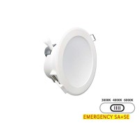 Lampo SYDNEY 17W Emergency LED Recessed Round Downlight