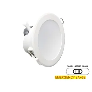 Lampo Faro SYDNEY 25W da Incasso Con Emergenza LED Tondo