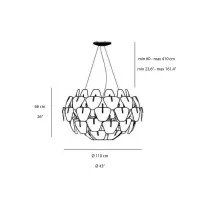 Luceplan Hope D66/42 Lampada a Sospensione Scomponibile By Luceplan Hope D66/42 Lampada a Sospensione Scomponibile By