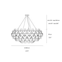 Luceplan Hope D66/105 Dismountable Suspension Lamp By Gomez Paz