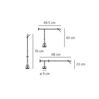 Artemide TIZIO Micro Halogen Table Lamp 20W Black A008100