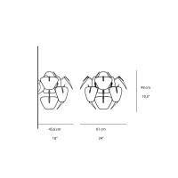 Luceplan Hope D66/8a Lampada Scomponibile Applique da Parete By