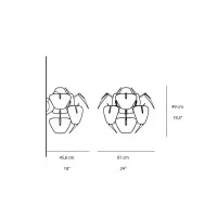 Luceplan Hope D66/8a Lampada Scomponibile Applique da Parete By