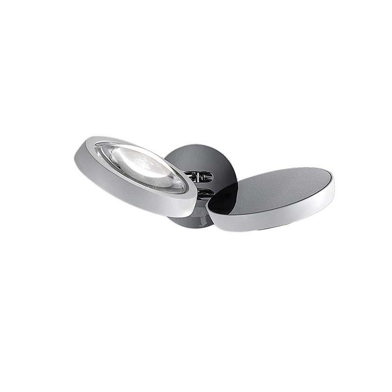 Lodes Nautilus Applique LED Lampada da Parete Cromo Bianco