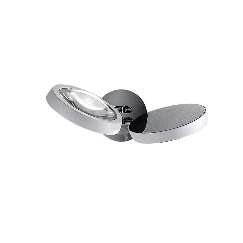 Lodes Nautilus Applique LED Lampada da Parete Cromo Bianco Lodes Nautilus Applique LED Lampada da Parete Cromo Bianco