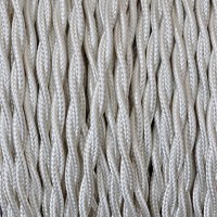 Electrical Twisted Cable 2X o 3X 50 meters in Fabric Ivory