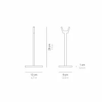 Zafferano Accessorio Supporti Tavolo per Lampada Portatile