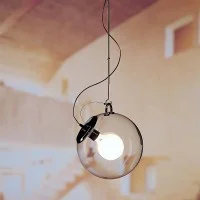Artemide Miconos Dimmable Suspension Lamp in Crystal By Ernesto