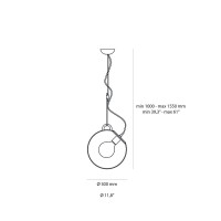 Artemide Miconos Lampada da Sospensione Dimmerabile in