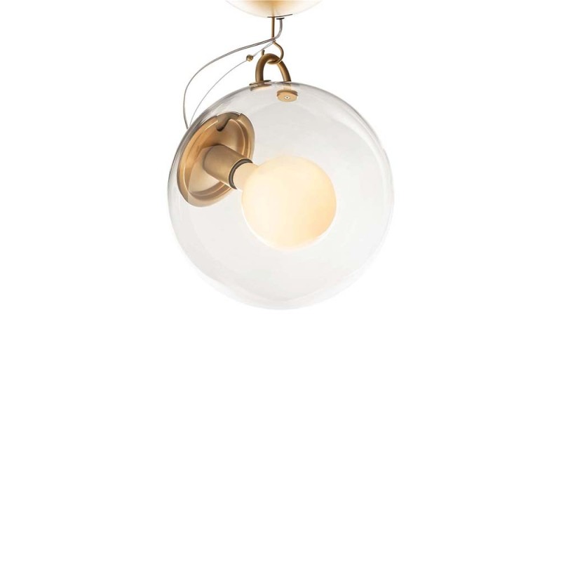 Artemide Miconos Dimmable Ceiling Lamp in Crystal By Ernesto Artemide Miconos Dimmable Ceiling Lamp in Crystal By Ernesto