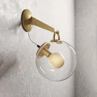 Artemide Miconos Dimmable Wall Lamp in Crystal By Ernesto