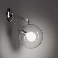 Artemide Miconos Lampada da Parete Dimmerabile in Cristallo By