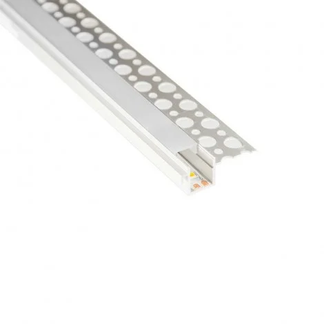 Lampo Aluminum Profile Kit Cut Of Light For Flush Wall 2 Meters