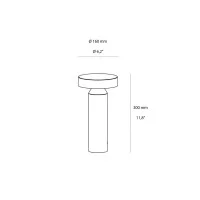 Logica Moonlight LED Floor Bollard Anthracite for Outdoor IP65