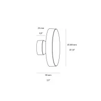 Logica Moonlight Lampada Applique a LED Antracite per Esterno