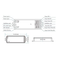 Centralina Wifi, RF 2.4G, e Tuya di Controllo per RGB+CCT
