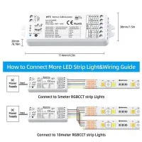 Control unit Wifi, RF 2.4G, Tuya control for RGB + CCT, RGBW Control unit Wifi, RF 2.4G, Tuya control for RGB + CCT, RGBW