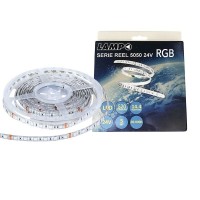 Lampo Strip Striscia LED RGB 5050 60led/m 24V 14.4W/mt Bobina 5