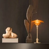 Louis Poulsen PH 3/2 Limited Edition Table Lamp in Amber Louis Poulsen PH 3/2 Limited Edition Table Lamp in Amber