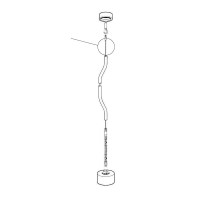 Flos Replacement Accessory Suspension Cable for Parentesi Lamp