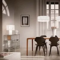 Slamp Accordéon LED Table Lamp with Double Switching for Indoor