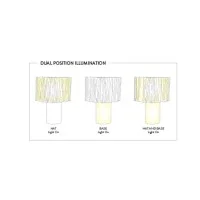 Slamp Accordéon LED Table Lamp with Double Switching for Indoor