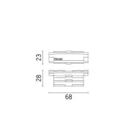 Iguzzini mws2 junction black wired retractable for track