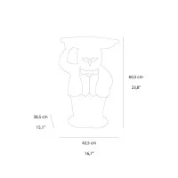 Slide Design AMBROGIO Light White Decorative Luminous Servant Slide Design AMBROGIO Light White Decorative Luminous Servant