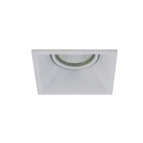 MOLVENO LIGHTING Glam Square Faretto Incasso Alluminio Bianco