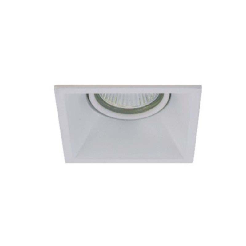 MOLVENO LIGHTING Glam Square Faretto Incasso Alluminio Bianco