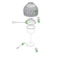 Flos Replacement Accessory Reflector Assembly for Tatou T1-S1