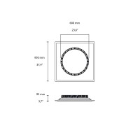 Flos Circle of Light D600 Recessed Circular System with 24 Spot