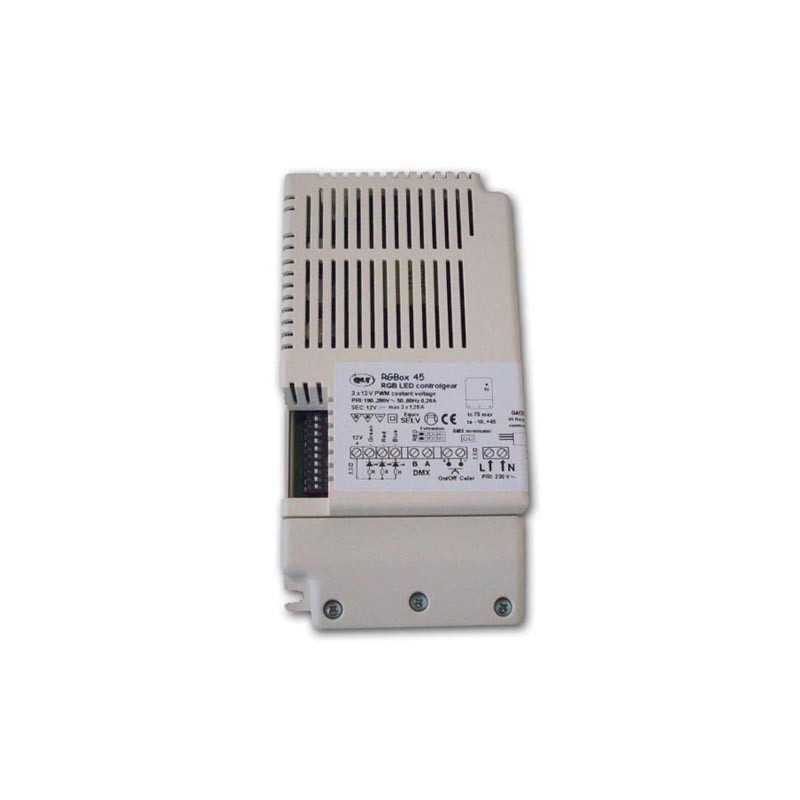 QLT RGBOX45 power supply control unit for RGB LED strip with DMX