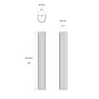 Astro Lighting Versailles 600 LED Glass Art Deco Wall Lamp