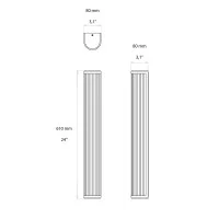 Astro Lighting Versailles 600 LED Glass Art Deco Wall Lamp