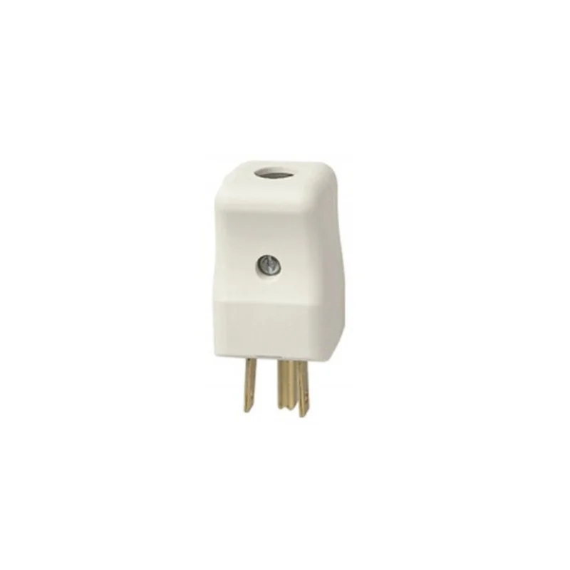 Plug American 2P+T 15A USA + SASO 127V White Plug American 2P+T 15A USA + SASO 127V White