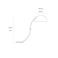 Martinelli Luce Serpente Lampada da Terra a LED By Elio