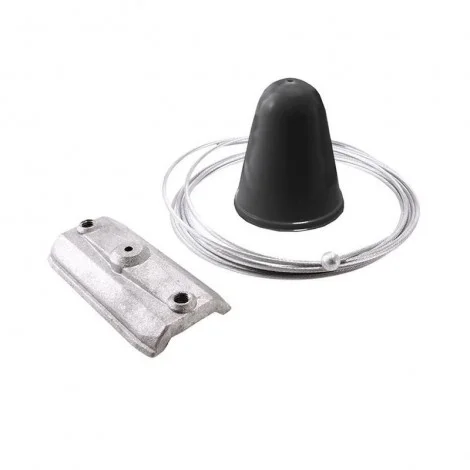 IVela Kit di Sospensione con Cavo Acciaio 2000 mm Nero