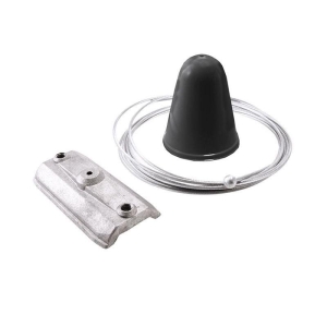 IVela Kit di Sospensione con Cavo Acciaio 2000 mm Nero