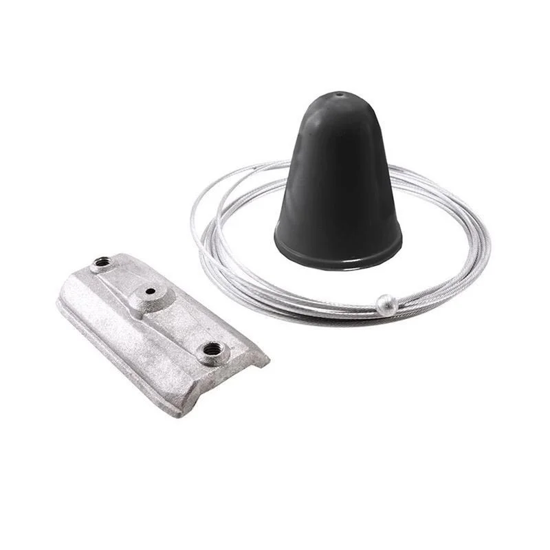 IVela Kit di Sospensione con Cavo Acciaio 2000 mm Nero
