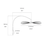 Petite Friture Vertigo Nova Lampada da Parete a Cappello a LED