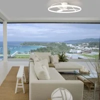 Mantra Nepal Plafoniera con Ventilatore a LED Dimmerabile con