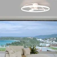 Mantra Nepal Plafoniera con Ventilatore a LED Dimmerabile con