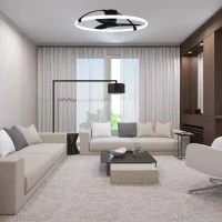 Mantra Nepal Plafoniera con Ventilatore a LED Dimmerabile con