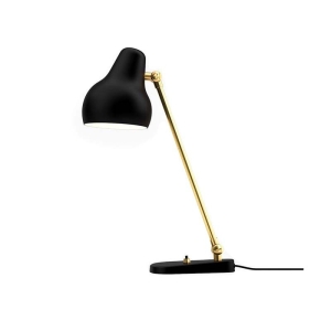 Louis Poulsen VL38 Table Lamp Black and Brass By Vilhelm
