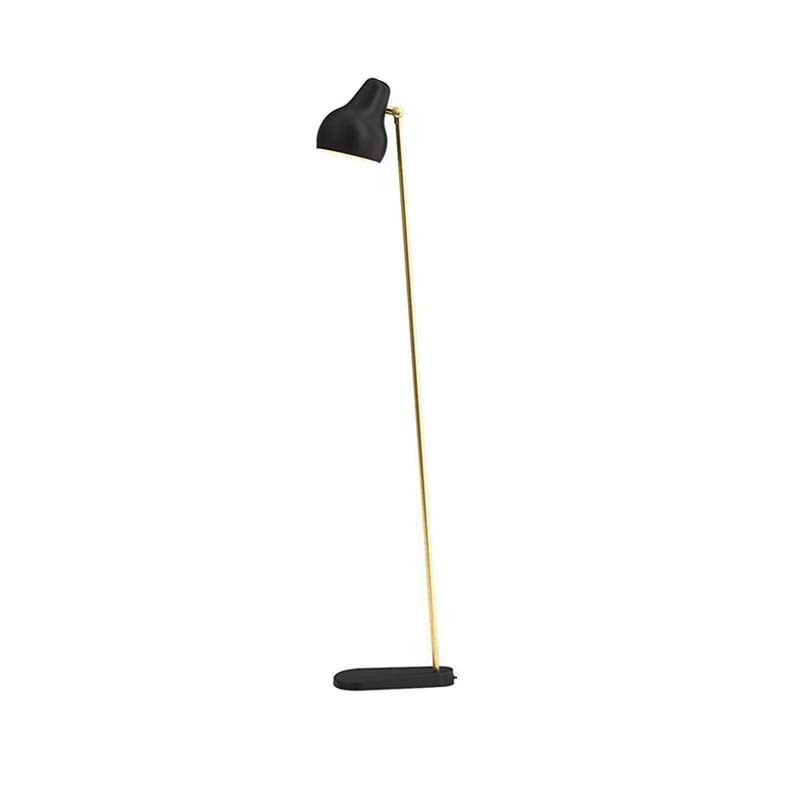 Louis Poulsen VL38 Floor Lamp Black and Brass By Vilhelm Louis Poulsen VL38 Floor Lamp Black and Brass By Vilhelm