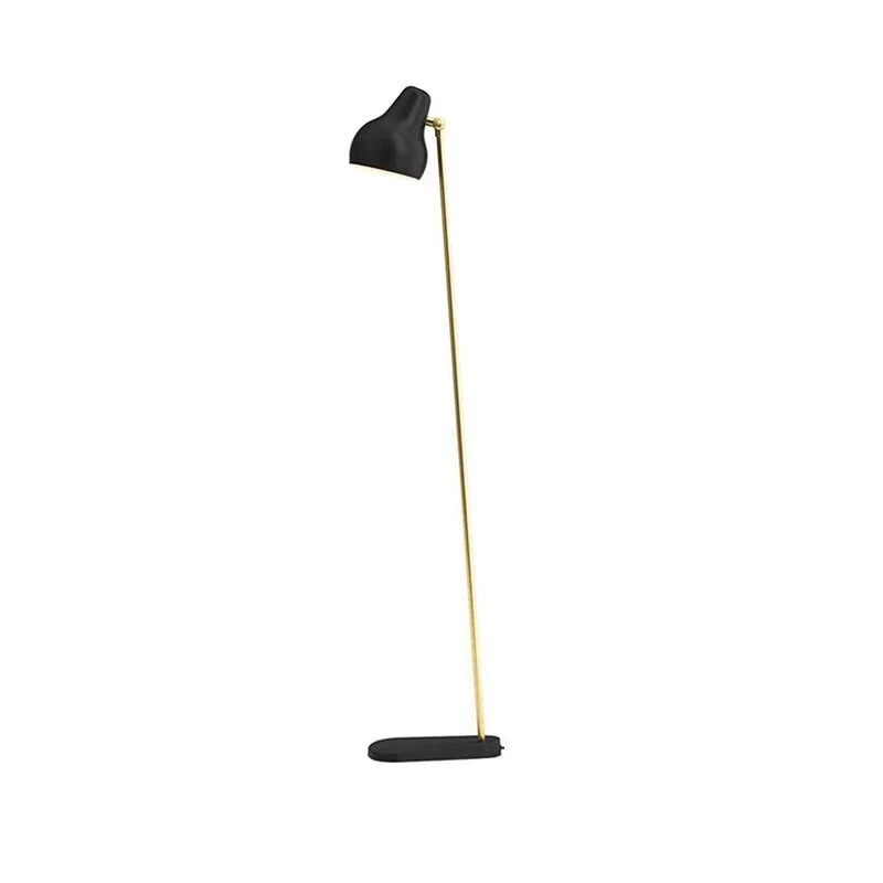Louis Poulsen VL38 Floor Lamp Black and Brass By Vilhelm Louis Poulsen VL38 Floor Lamp Black and Brass By Vilhelm