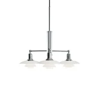 Louis Poulsen PH 2/1 Rigid Triple Suspension in Blown White